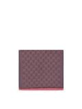 Gucci Grey & Pink GG Supreme Jacquard Scarf.
