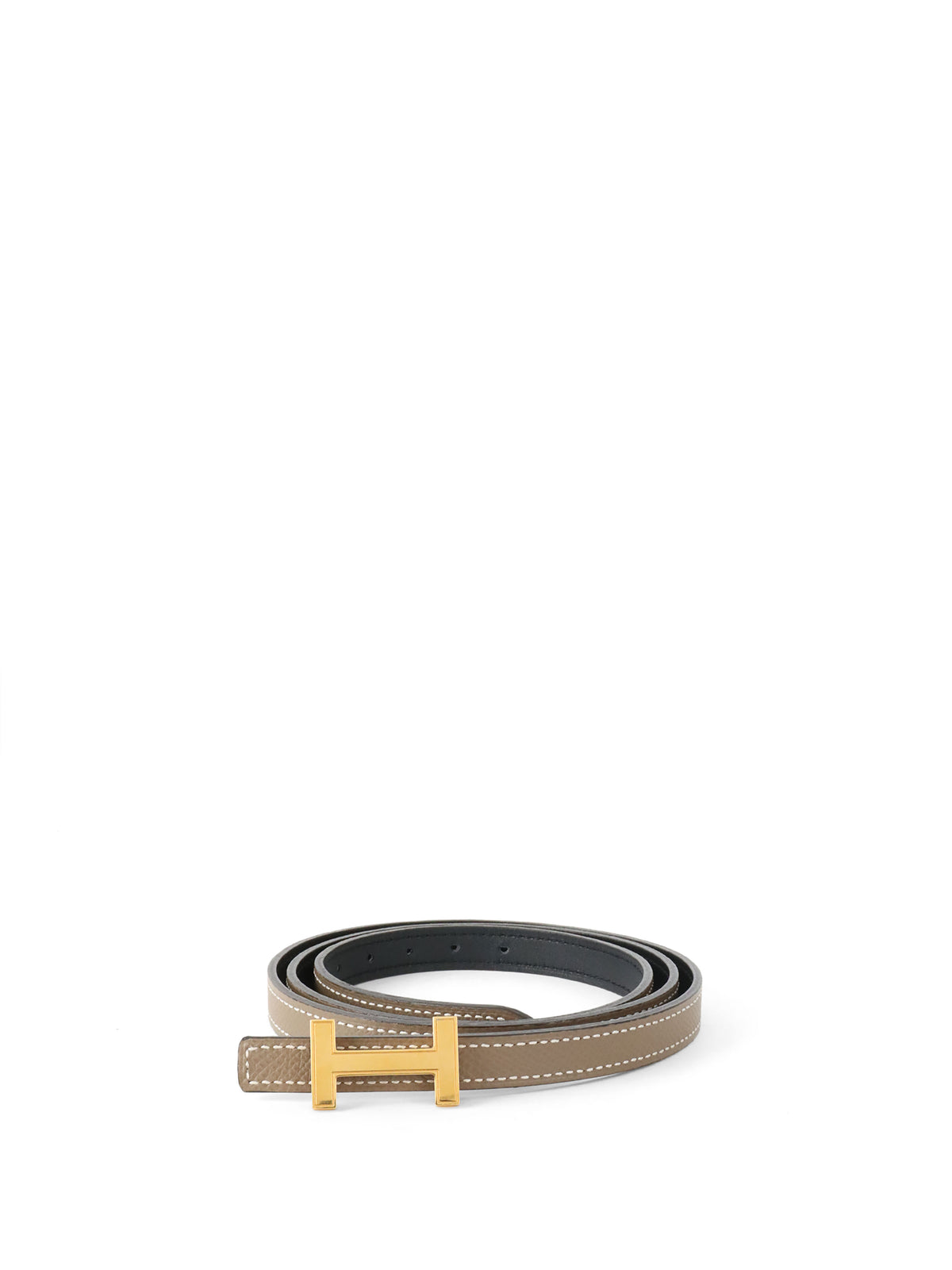 Hermes Noir/Etoupe Mini Reversible Belt 13mm – Votre Luxe