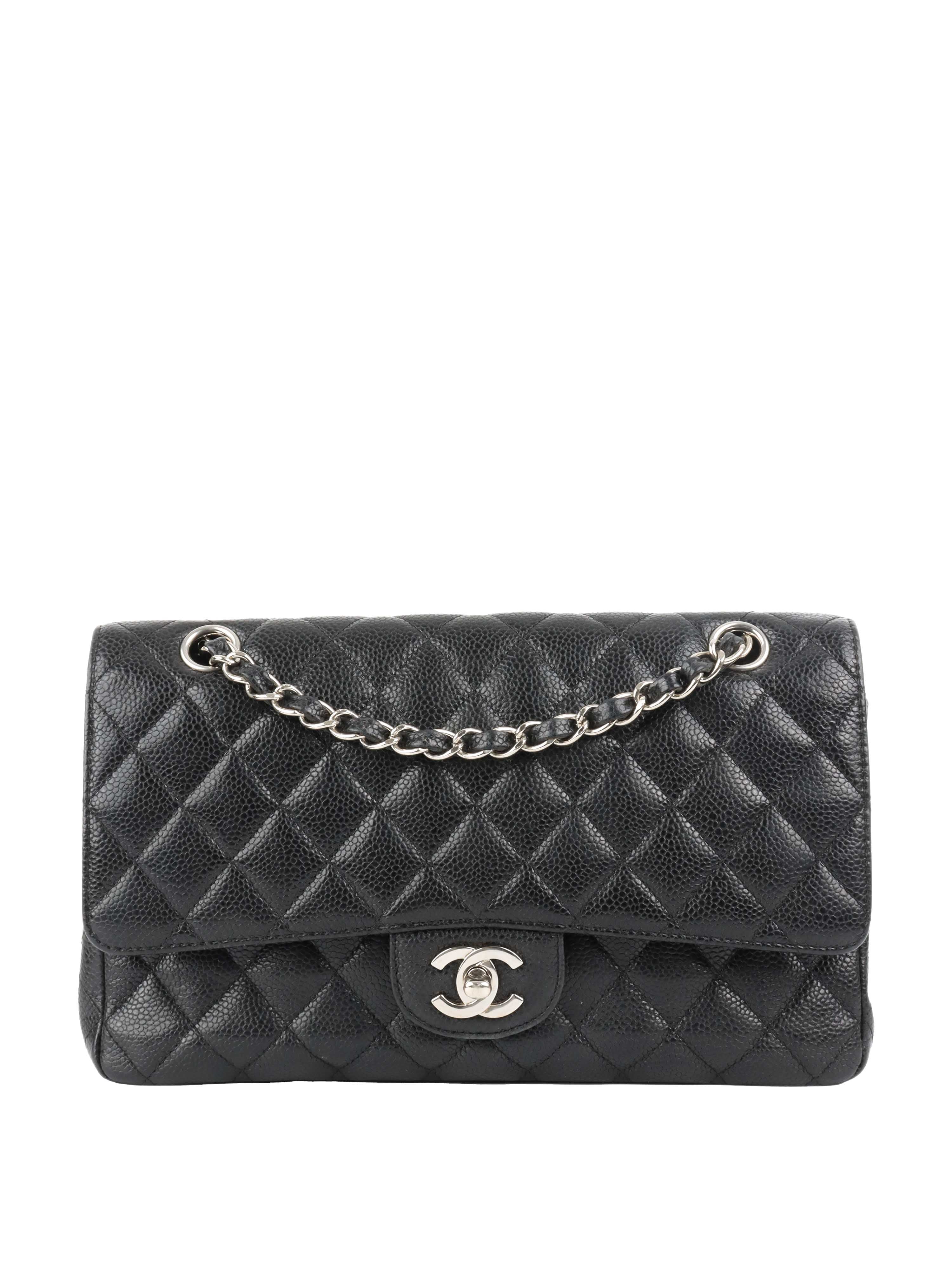 Chanel Medium Black Caviar Classic Flap.