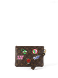 Louis Vuitton Limited Edition Monogram Patches City Pouch Bag.
