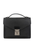 Louis Vuitton Black Vintage Monceau Messenger Bag.