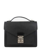 Louis Vuitton Black Vintage Monceau Messenger Bag.