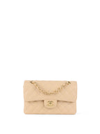 Chanel Small Beige Caviar Classic Flap