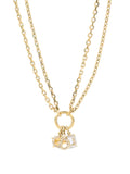 Dior CD Gold chain with Crystal Charm Choker