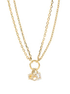 Dior CD Gold chain with Crystal Charm Choker
