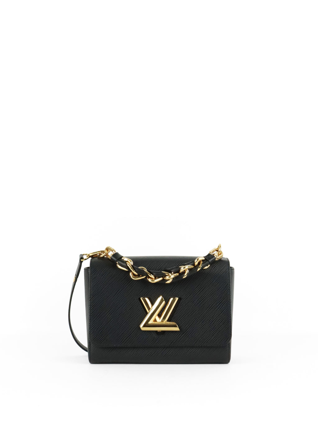 Louis Vuitton Black Epi Twist MM Chain Handle Bag