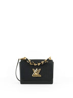 Louis Vuitton Black Epi Twist MM Chain Handle Bag
