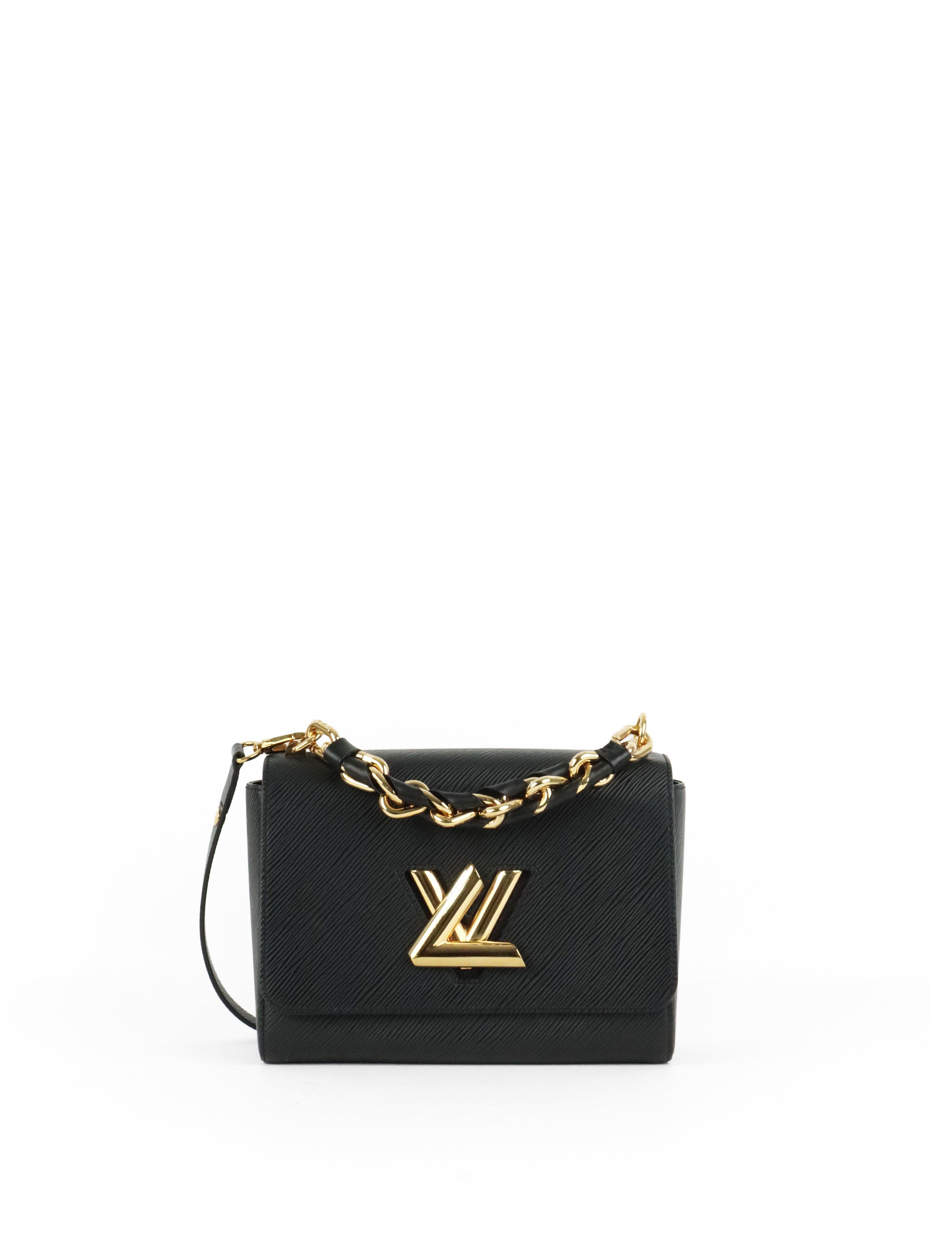 Louis Vuitton Black Epi Twist MM Chain Handle Bag