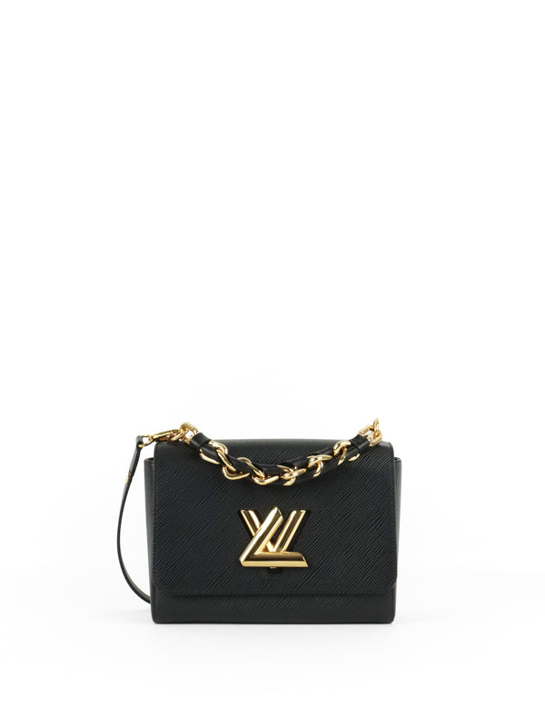 Louis Vuitton Black Epi Twist MM Chain Handle Bag