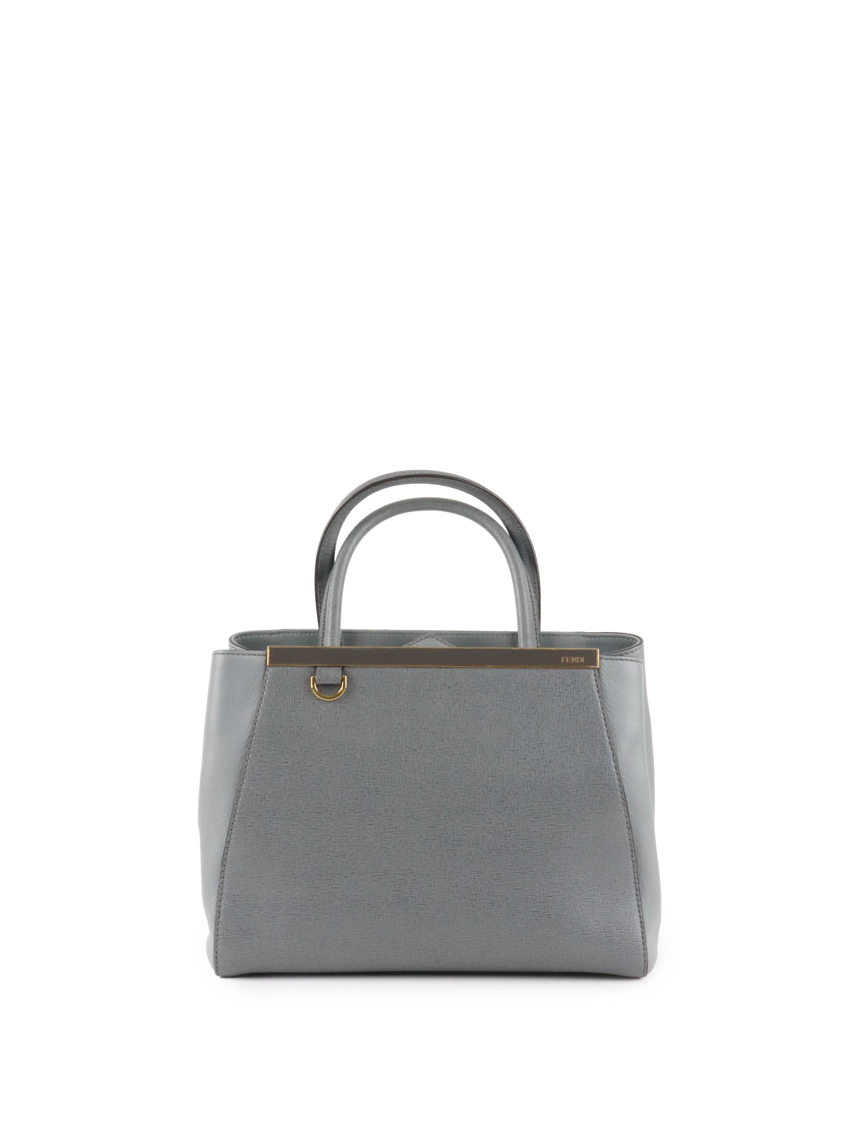 Fendi Small Grey Two Jours Bag
