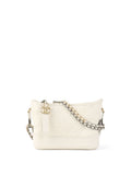 Chanel Small All White Aged Calfskin Gabrielle Bag