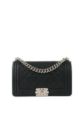 Chanel Black Medium Soft Caviar Boy Bag SHW.