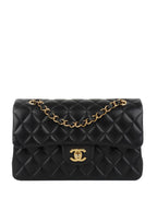 Chanel Small Black Lambskin Classic Flap.