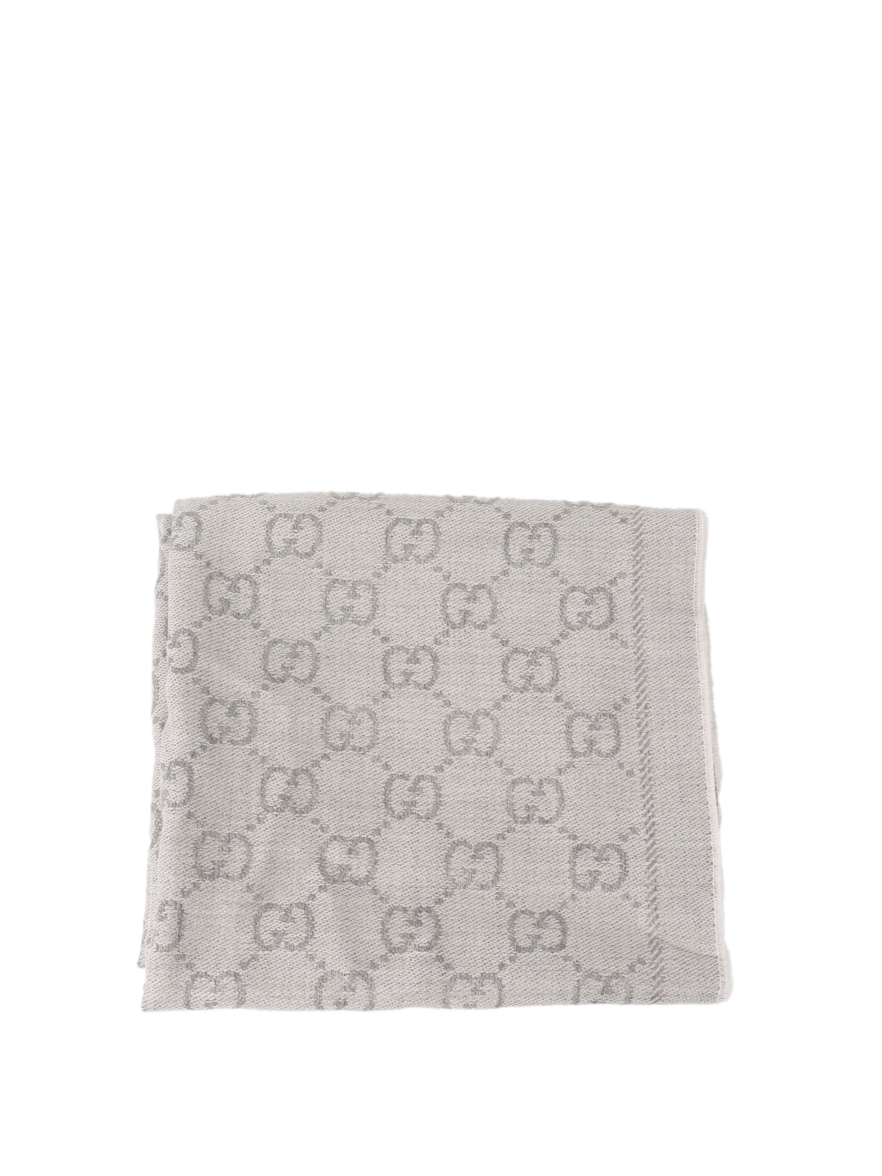 Gucci Wool Jacquard Scarf.