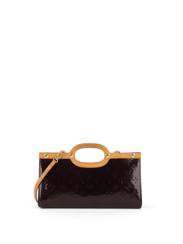 Louis Vuitton Amarante Monogram Vernis Roxbury Shoulder Clutch