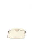 Valentino White Rockstuds Camera Bag