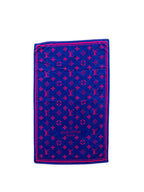 Louis Vuitton Pink/ Blue Monogram Classic Beach Towel
