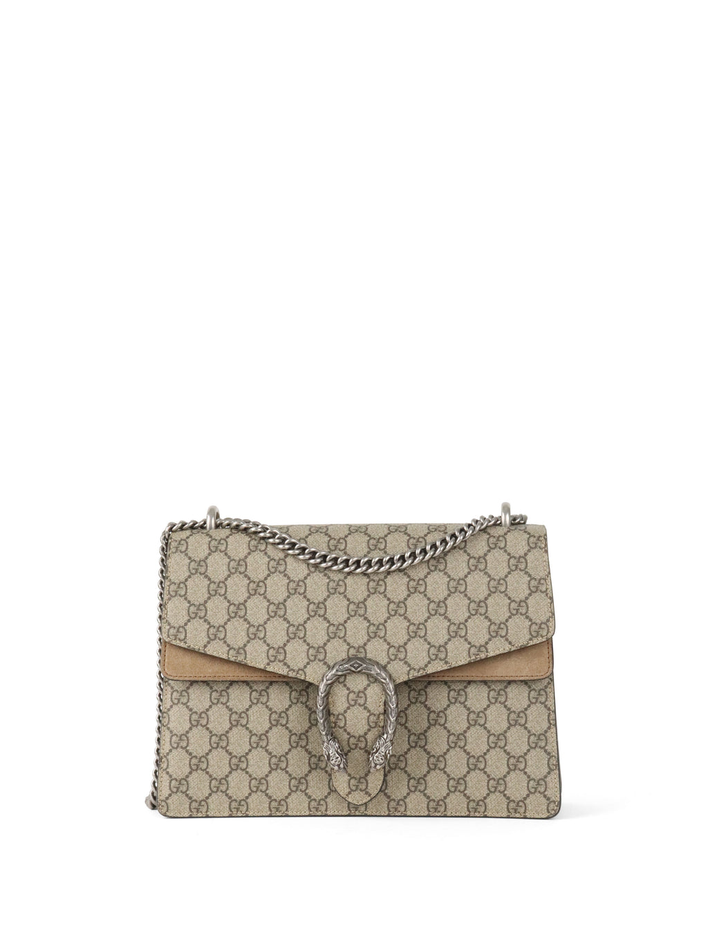 Gucci Ebony Medium GG Supreme Dionysus Shoulder Bag