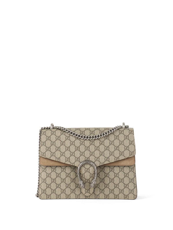 Gucci Ebony Medium GG Supreme Dionysus Shoulder Bag