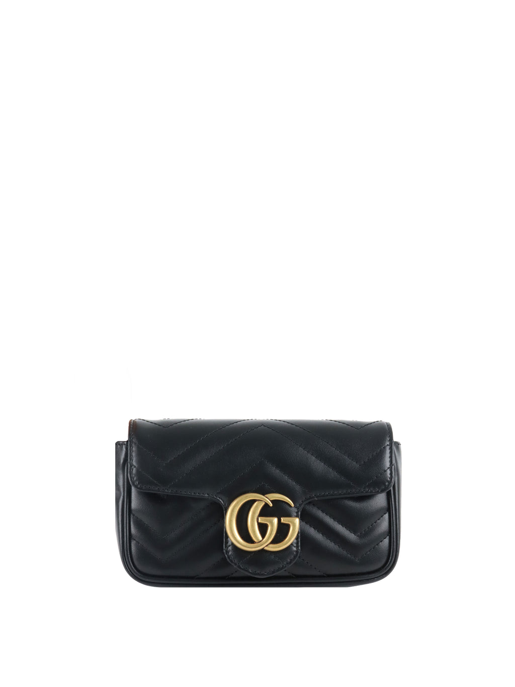 Gucci Super Mini Black Marmont Bag.