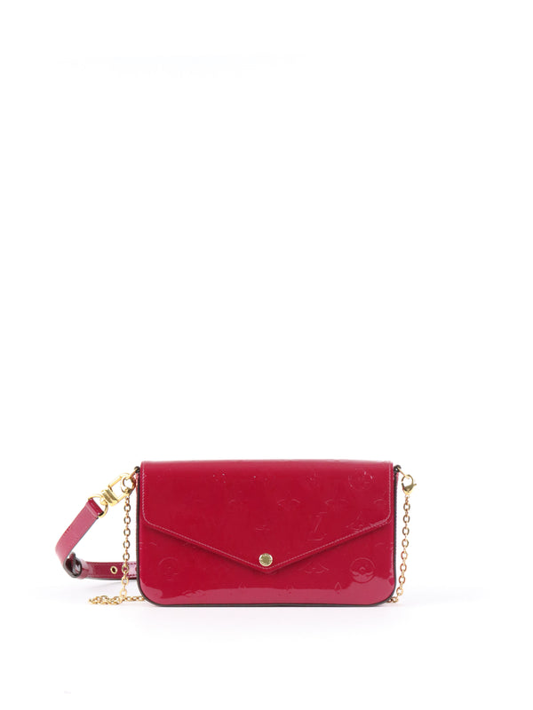 Louis Vuitton Magenta Pink Vernis Pochette Felicie