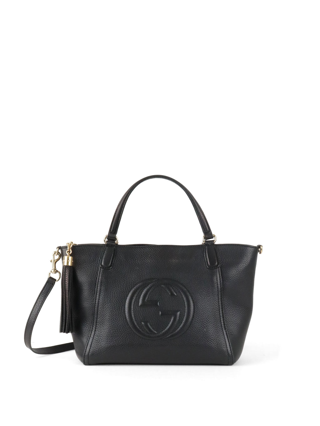 Gucci Black GG Soho Cellarius Tote