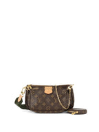 Louis Vuitton Khaki Multi Pochette Monogram Accessoires
