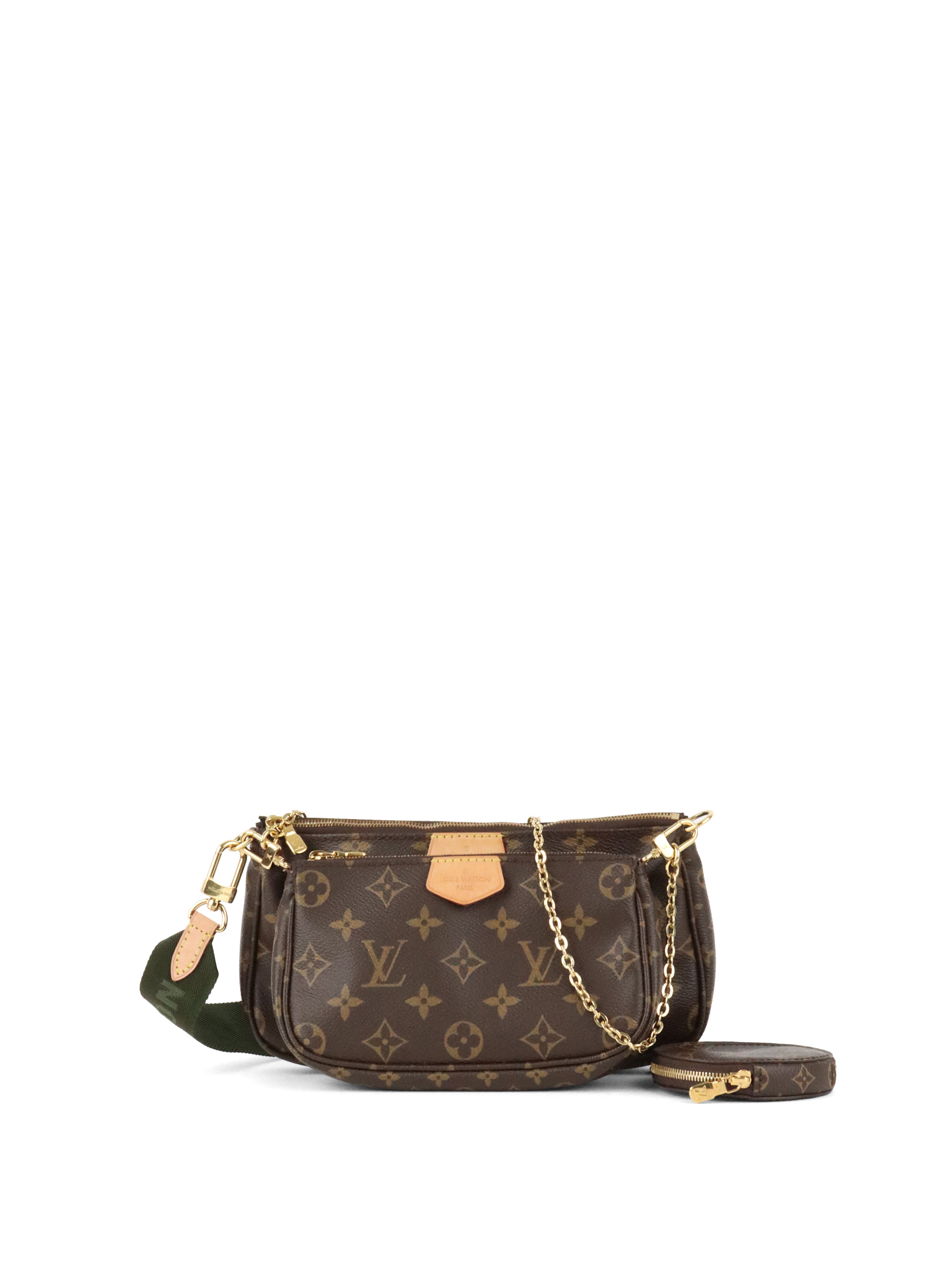 Louis Vuitton Khaki Multi Pochette Monogram Accessoires