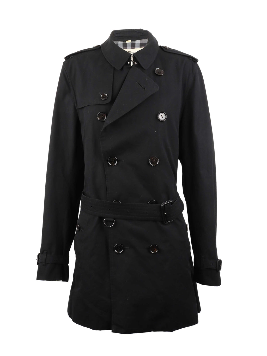 Burberry Black Trench Coat.