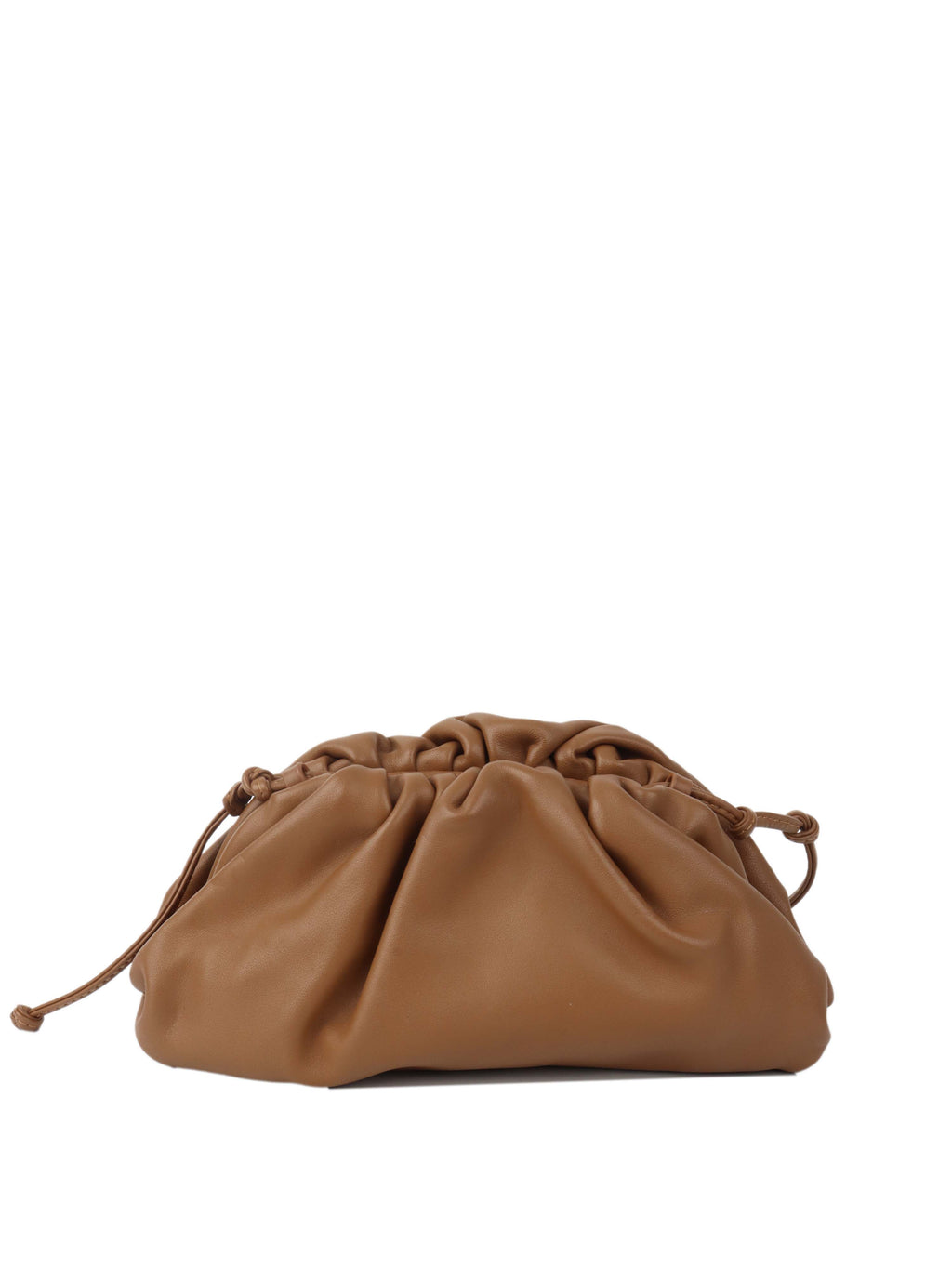 Bottega Veneta Mini Pouch in Tan.