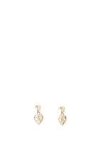 Chanel Light Gold Heart Coco in Love Drop Earring