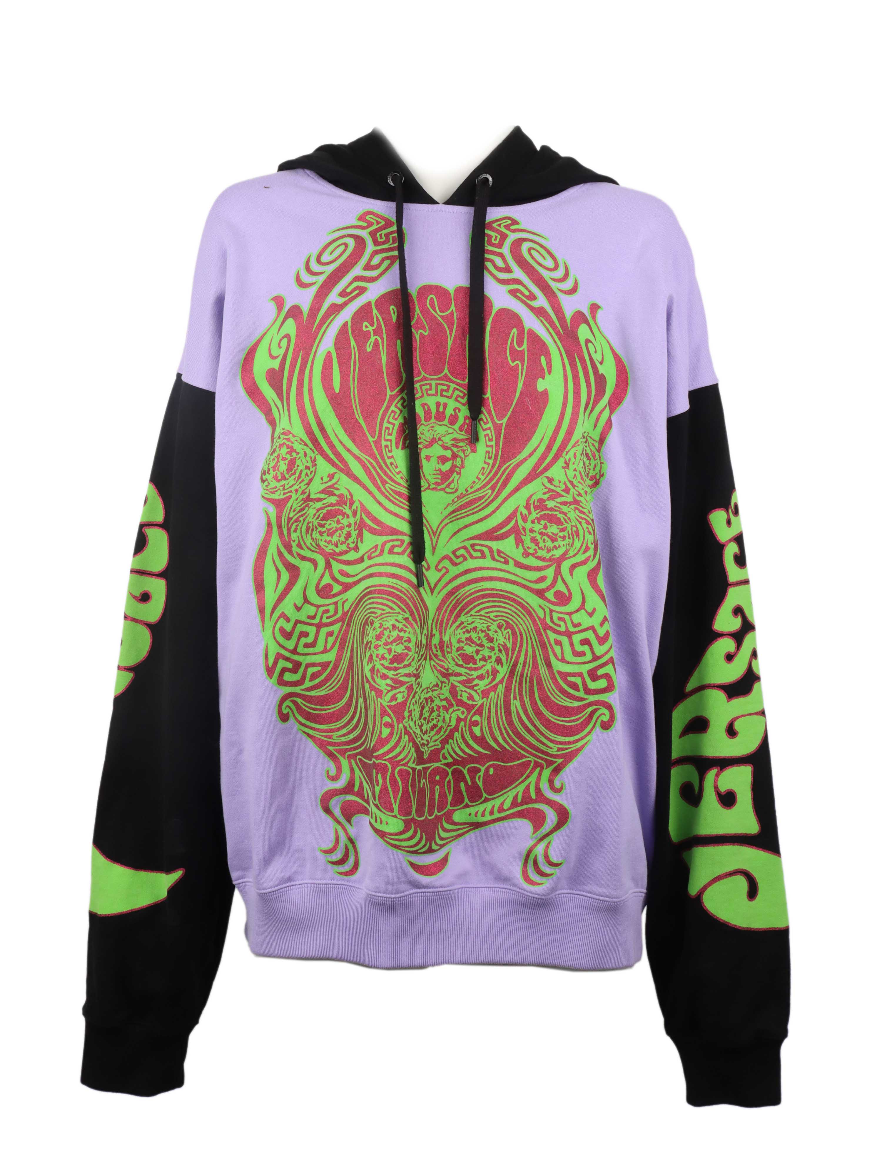 Versace Purple Logo Hoodie.