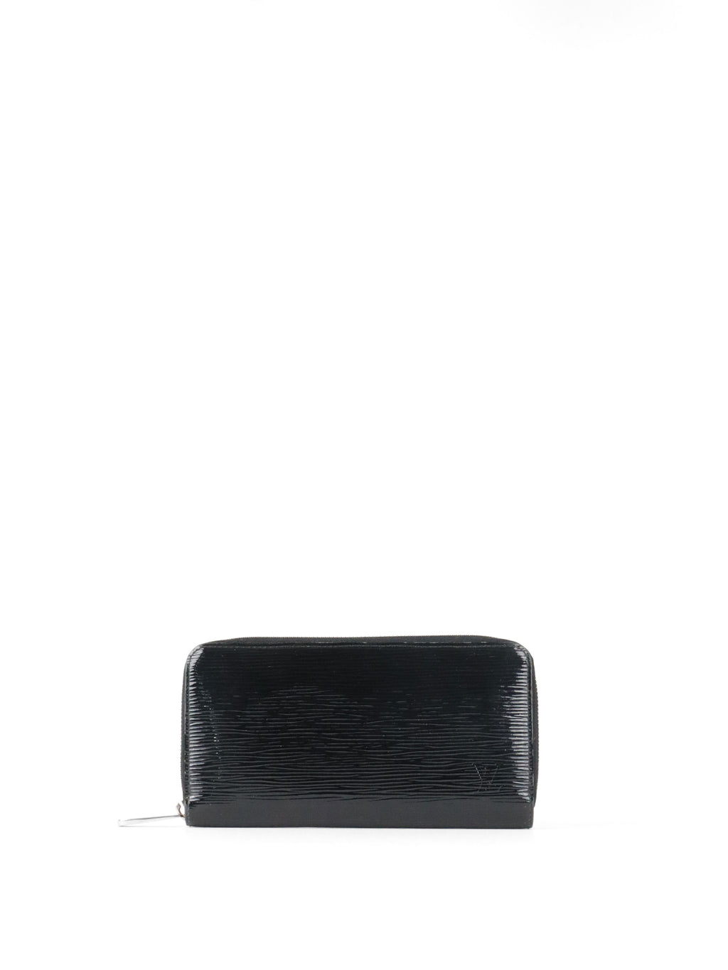 Louis Vuitton Electric Black Patent Long Epi Zippy Wallet