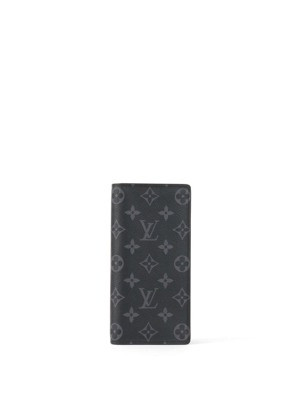 Louis Vuitton Black Monogram Eclipse Brazza Wallet