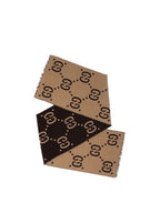 Gucci Brown Wool GG Jacquard Scarf