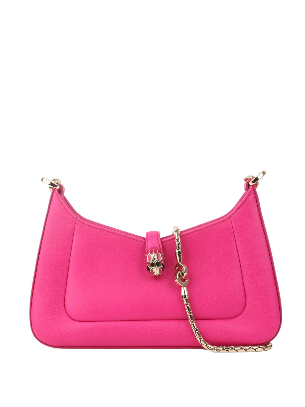 Bvlgari Hot Pink Serpenti Baia Shoulder Bag.