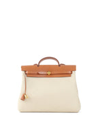 Hermes Ecru/ Beige/ Fauve Herbag Messenger 39 Bag U Stamp