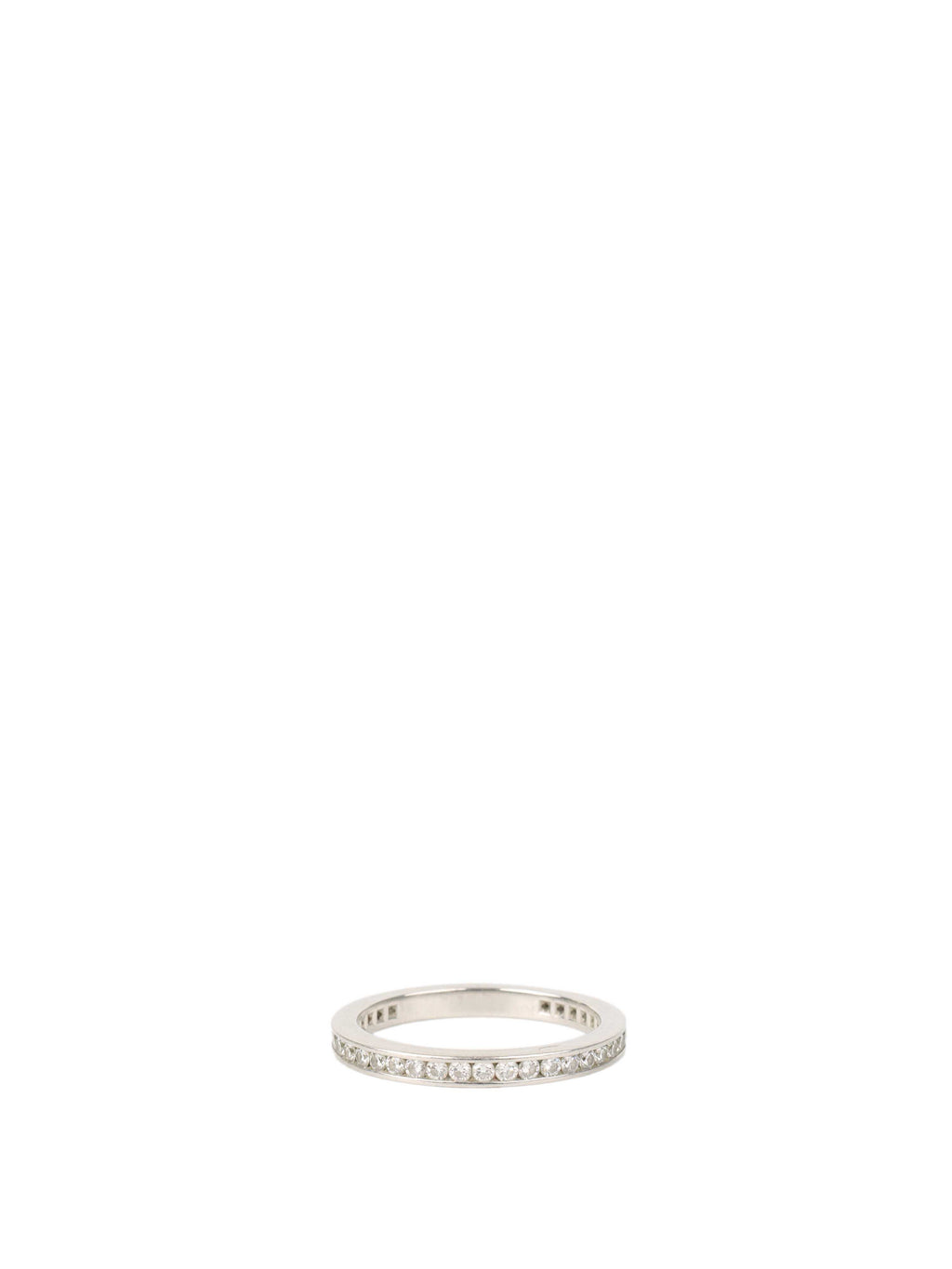 Tiffany & Co Platinum with a Full-circle of Diamonds Ring 2mm band