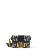 Dior 30 Montaigne Navy Oblique Box Bag