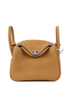 Hermes Mini Lindy Biscuit PHW.