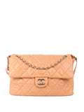 Chanel Patent Salmon Leather Shoulder Bag.
