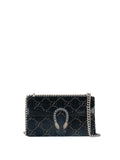 Gucci Small Blue Velvet Dionysus GG Bag