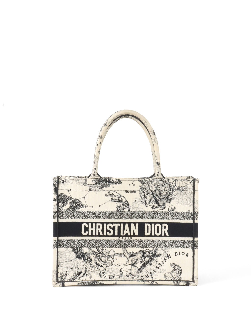 Dior Latte and Black Zodiac Medium Book Tote.