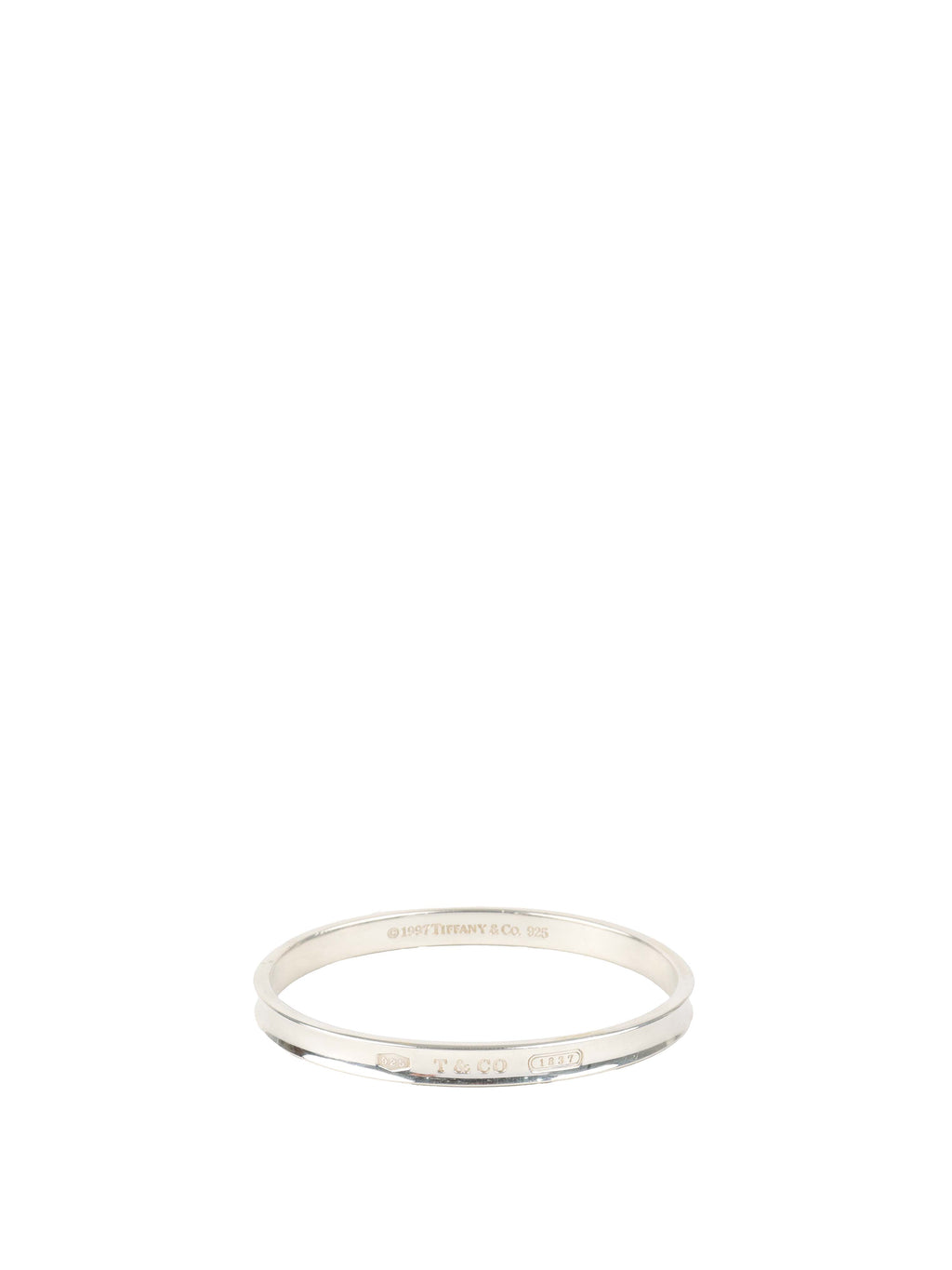 Tiffany and Co 1837 Narrow Oval Bangle.