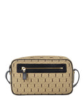 Saint Laurent Monogram All Over Canvas Camera Bag.