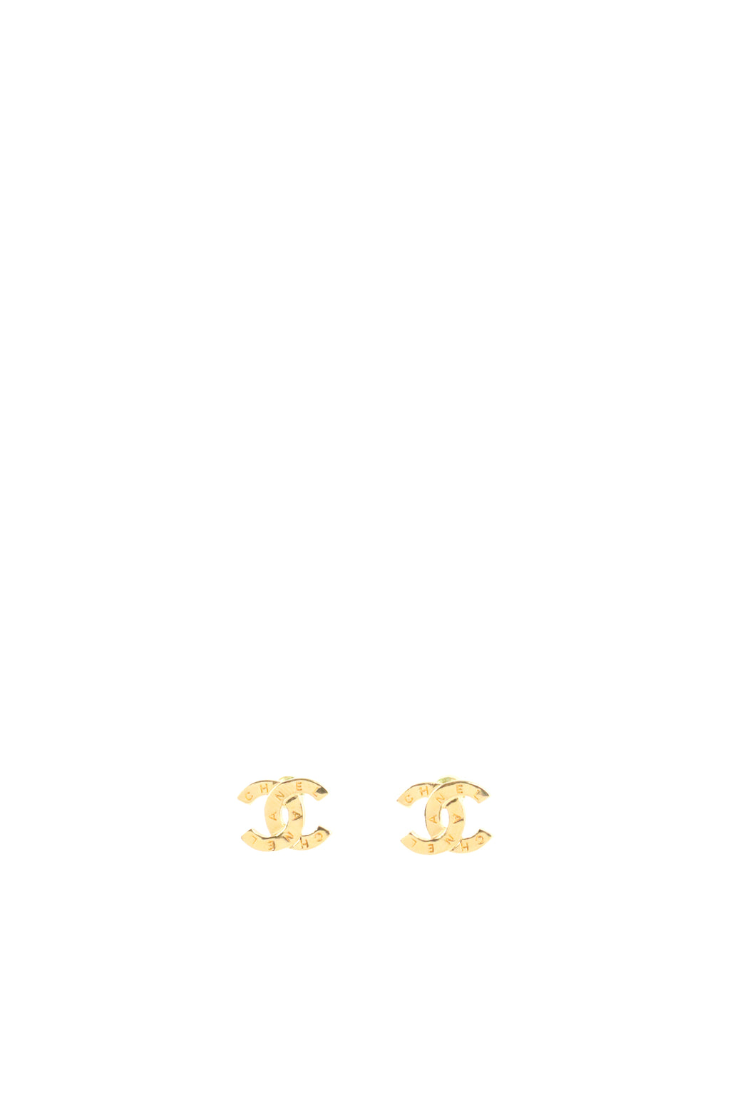 Chanel CC Gold-tone Studs Earring