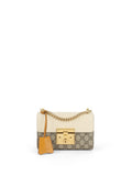 Gucci Small White GG Padlock Shoulder Bag