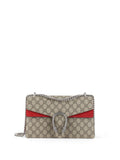 Gucci Small Dionysus GG Supreme Red Trim Shoulder Bag