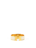 Hermes Blanc Clic Clac H PM Bracelet GHW