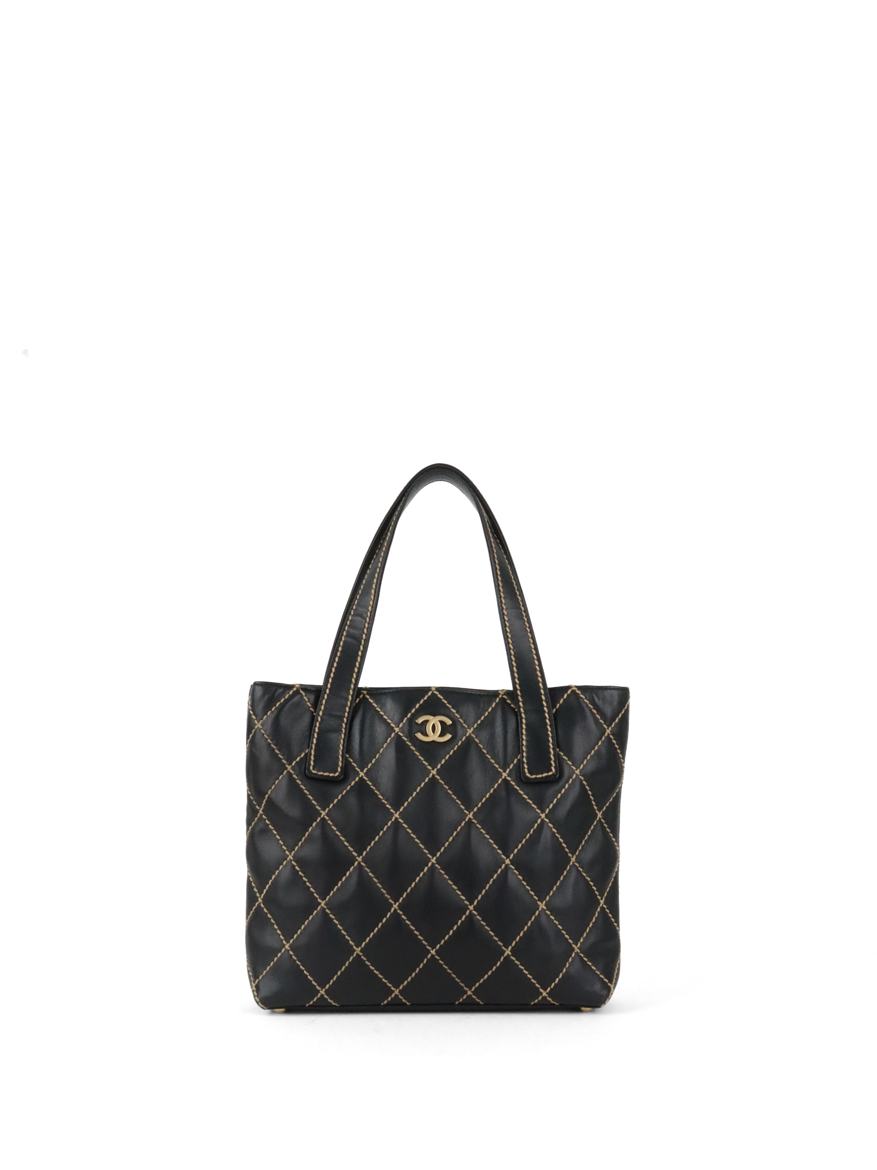 Chanel Black Wild Stitch Tote Bag